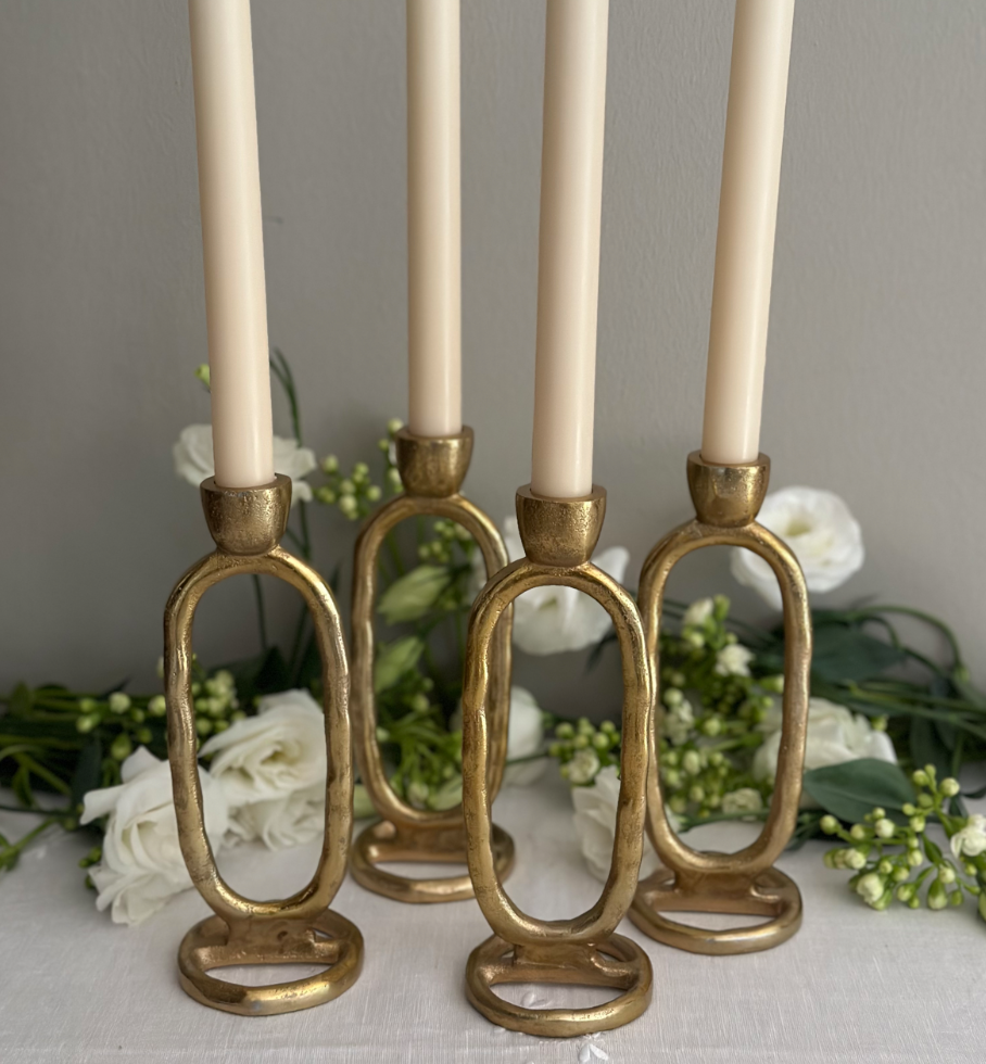 CANDELABROS DORADOS