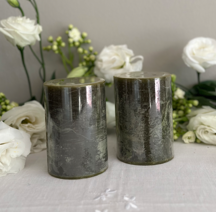 PAR DE VELAS VERDES